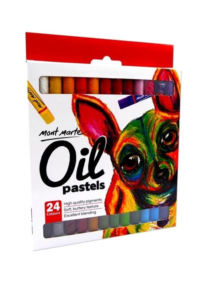 Mont Marte 24-Piece Oil Pastels Set