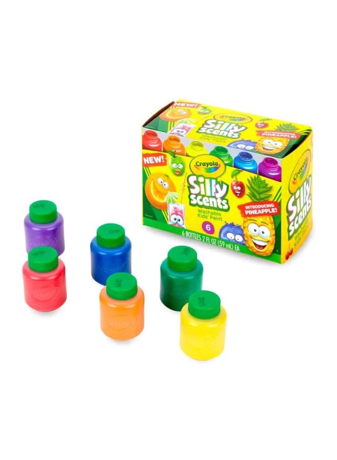 Crayola 6-Count Silly Scents Washable Paint Set