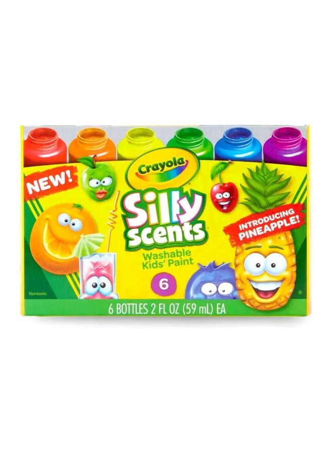 Crayola 6-Count Silly Scents Washable Paint Set