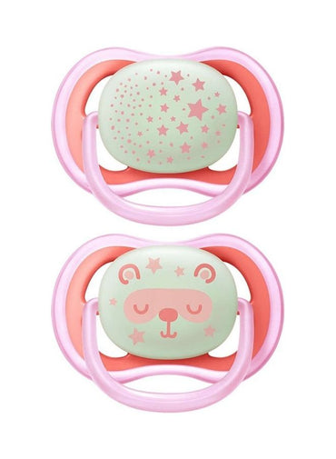 Philips Avent 2-Piece Ultra Air Night Soother