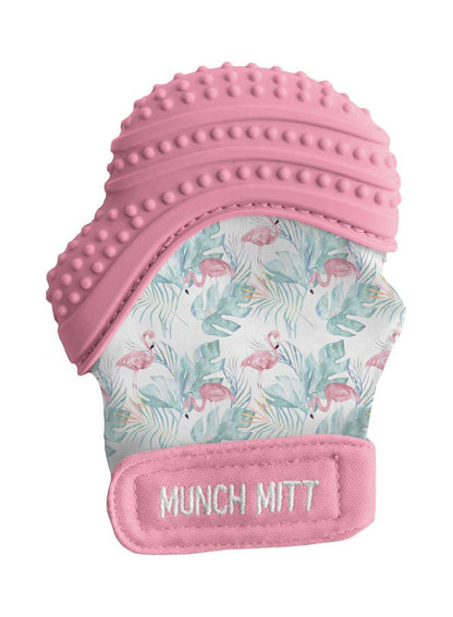 Malarkey Kids Flamingo Printed Munch Mitt Teether