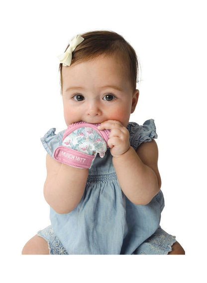 Malarkey Kids Flamingo Printed Munch Mitt Teether