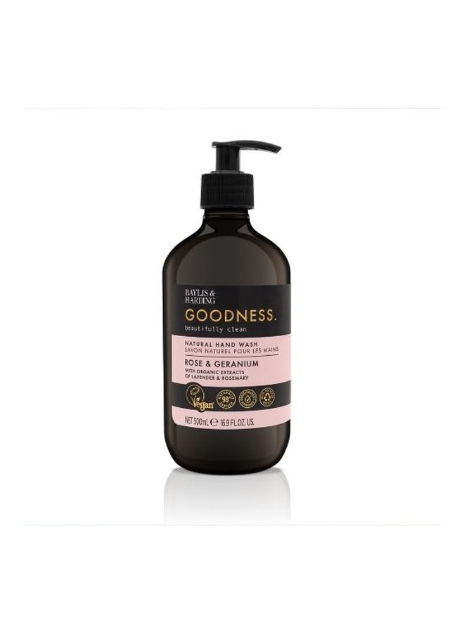 Baylis & Harding Rose And Geranium Hand Wash 500ml