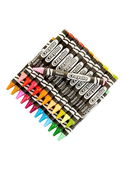 Crayola 24-Piece Neon Crayon Set