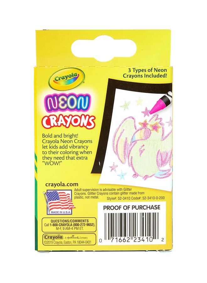 Crayola 24-Piece Neon Crayon Set