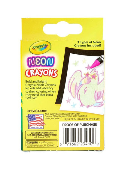 Crayola 24-Piece Neon Crayon Set