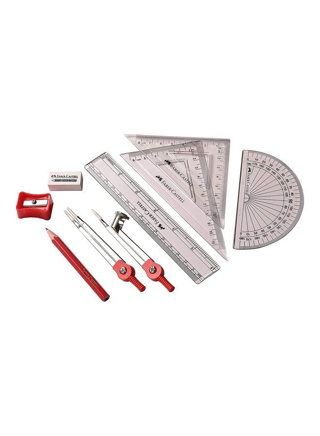 FABER-CASTELL 10-Piece Drawing Instrument Set