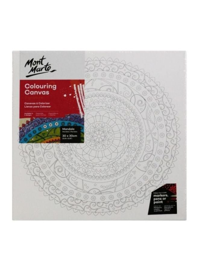 Mont Marte Colouring Canvas White