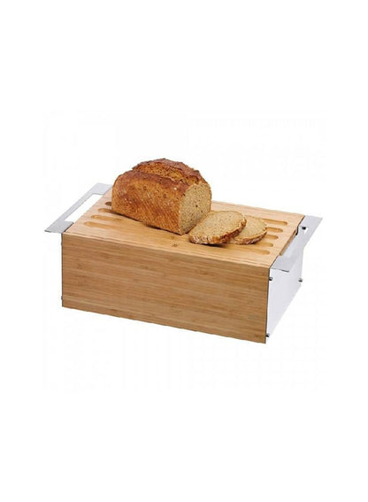 WMF Gourmet Bread Bin With Chopping Board Brown