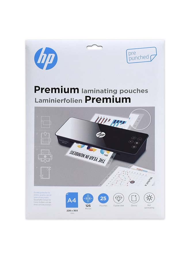 HP 25-Piece A4 Laminating Pouch