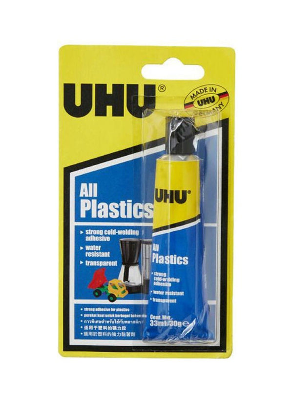 UHU All Plastics Adhesive 33 Ml. Clear
