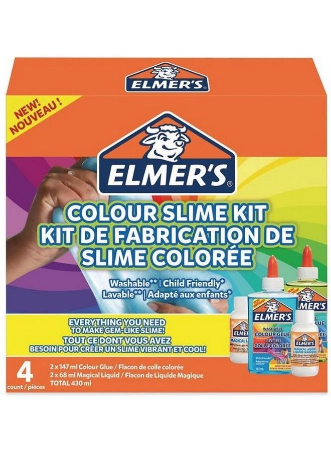 ELMER'S 4-Piece Translucent Colour Slime Kit