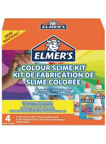 ELMER'S 4-Piece Translucent Colour Slime Kit Multicolour