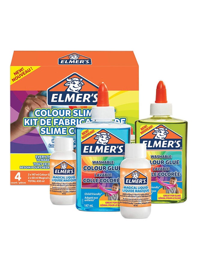 ELMER'S 4-Piece Translucent Colour Slime Kit