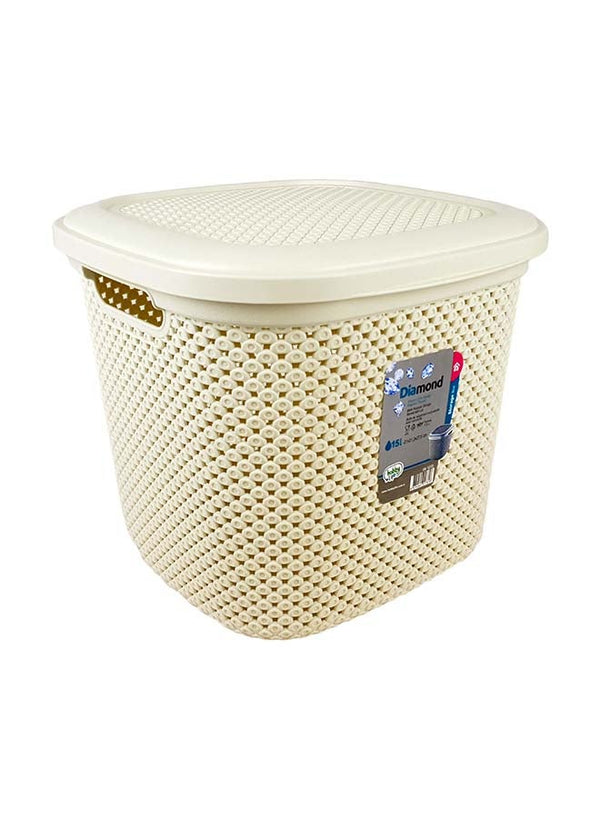 Hobby Life Diamond Design Square Laundry Basket