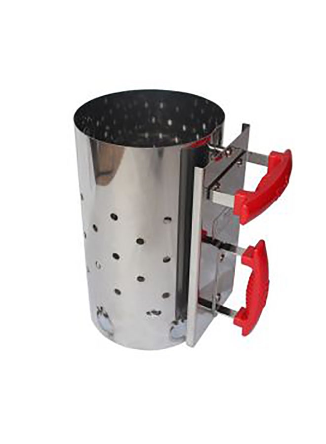 ProQ Charcoal Chimney Starter - Silver 29cm