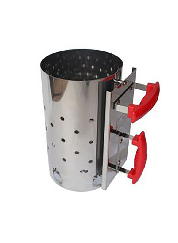 ProQ Charcoal Chimney Starter - Silver 29cm