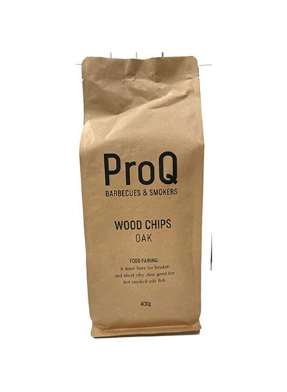 ProQ Oak Smoking Wood Chips 400g - Premium Quality