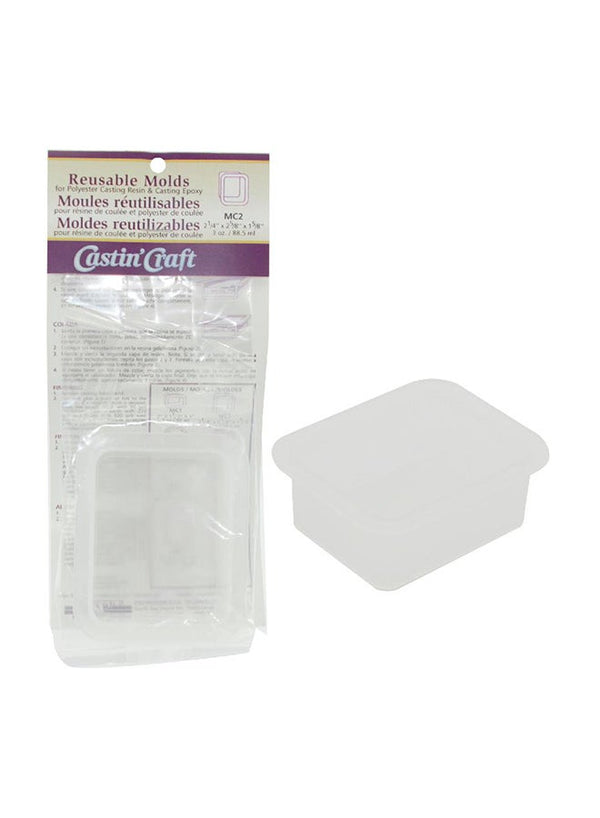 Castin Craft Square Reusable Molds - White
