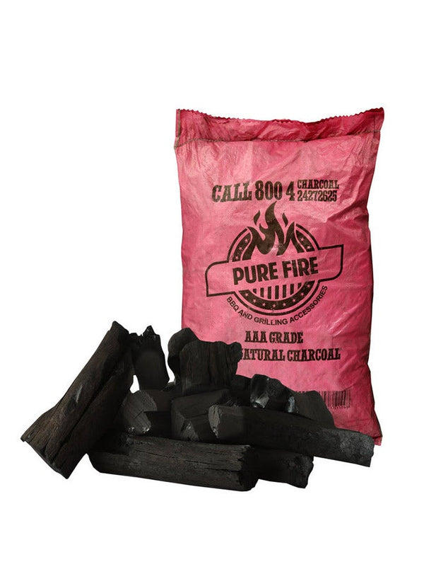 PURE FIRE Barbeque Charcoal 10kg - Premium Quality