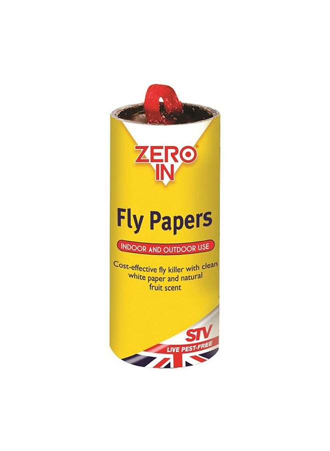 STV Pack Of 8 Fly Papers 9cm