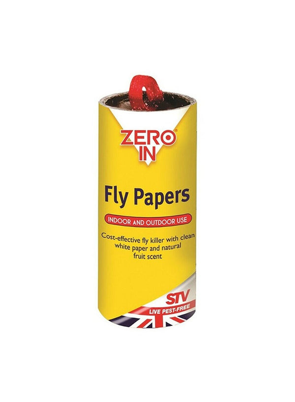 STV Pack Of 8 Fly Papers 9cm