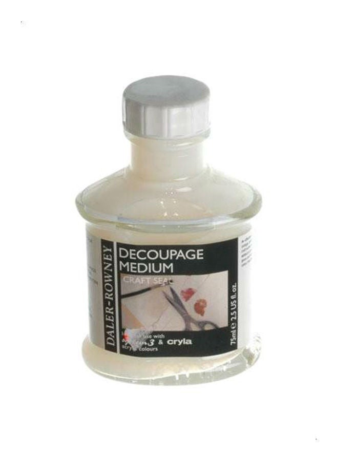 Daler Rowney Decoupage Medium, 75 Ml White