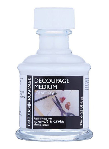 Daler Rowney Decoupage Medium, 75 Ml White