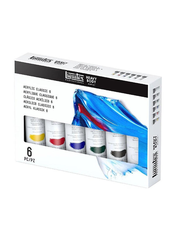 Liquitex Pack Of 6 Heavy Body Acrylic Paint Set