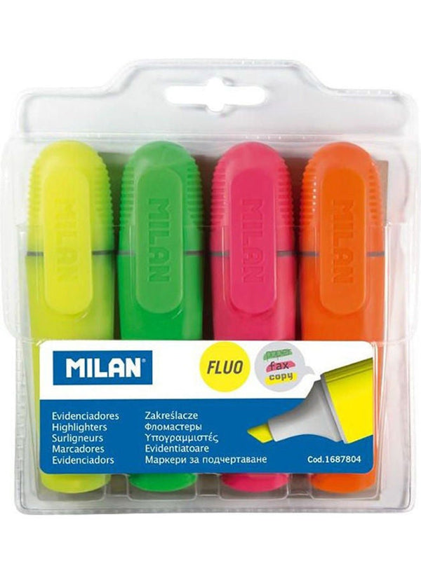 MILAN Hanging Bag 4 Fluo Markers Multicolour