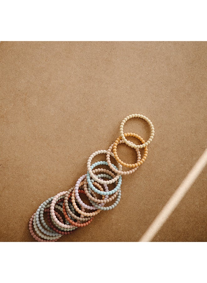 Mushie Silicone Pearl Teether Baby Bracelets