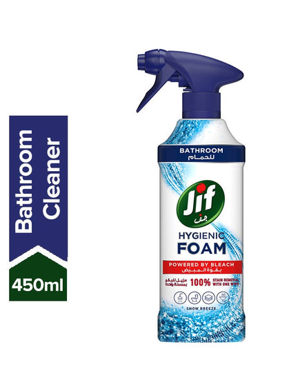 Jif Foam Bathroom Spray 450ml - Premium Cleaners