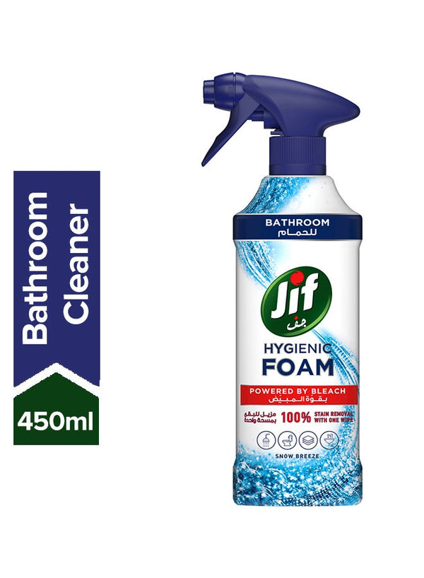 Jif Foam Bathroom Spray 450ml - Premium Cleaners