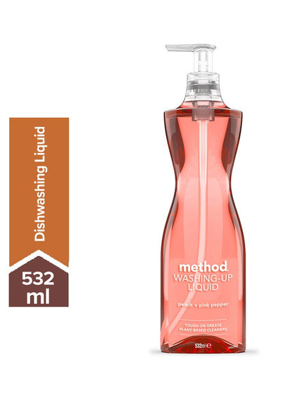 Method Wash-Up Liquid Peach And Pepper Pink 532ml