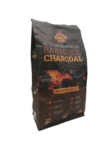 PURE FIRE High Quality Hardwood Charcoal 5Kg Bag 23cm