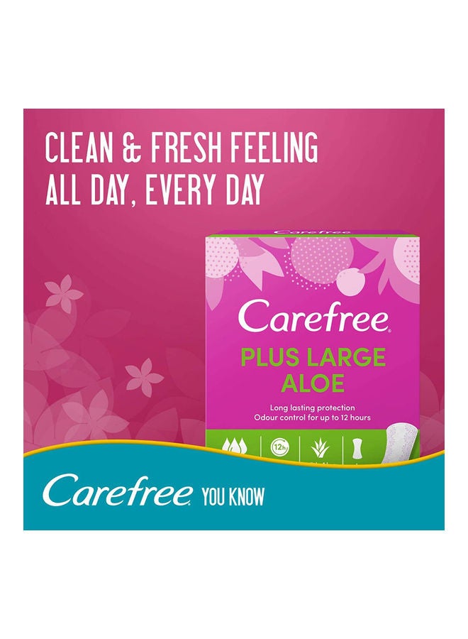 Carefree Daily Panty Liners, Aloe White – Pack of 48