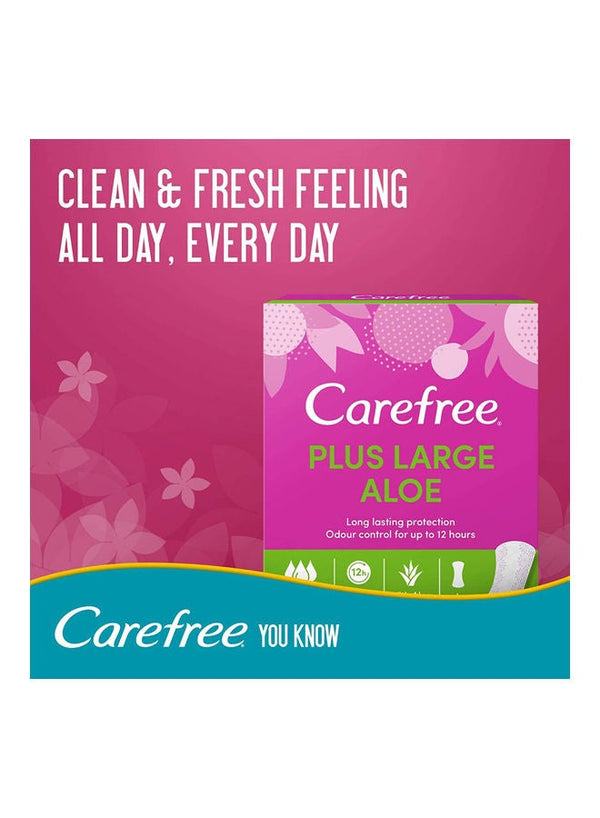 Carefree Daily Panty Liners, Aloe White – Pack of 48