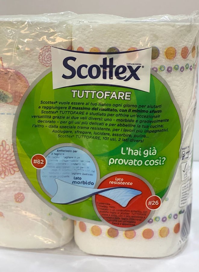Scottex Kitchen Towel Tuttofare 2 Rolls - Premium Quality