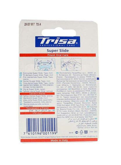 Trisa Super Slide Dental Tape - Premium Dental Care