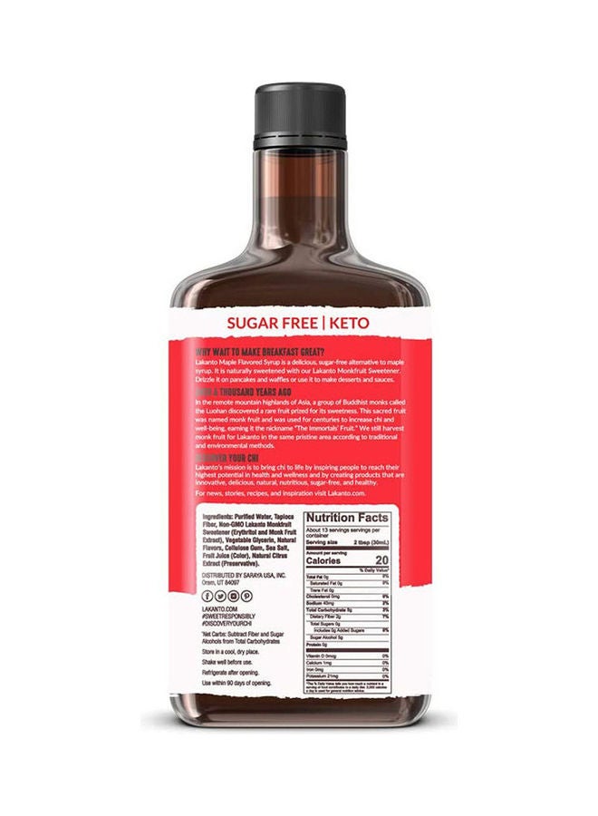 LAKANTO Monkfruit Sweetened Maple Syrup 384ml