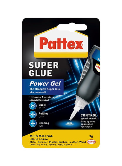 Pattex Power Gel Control Super Glue 3g