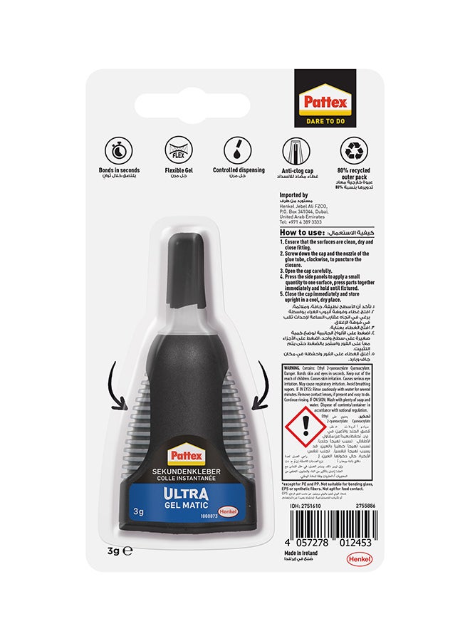 Pattex Power Gel Control Super Glue 3g