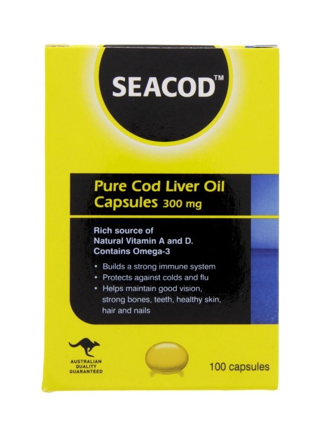 SEACOD Liver Oil 300mg 100 Capsules