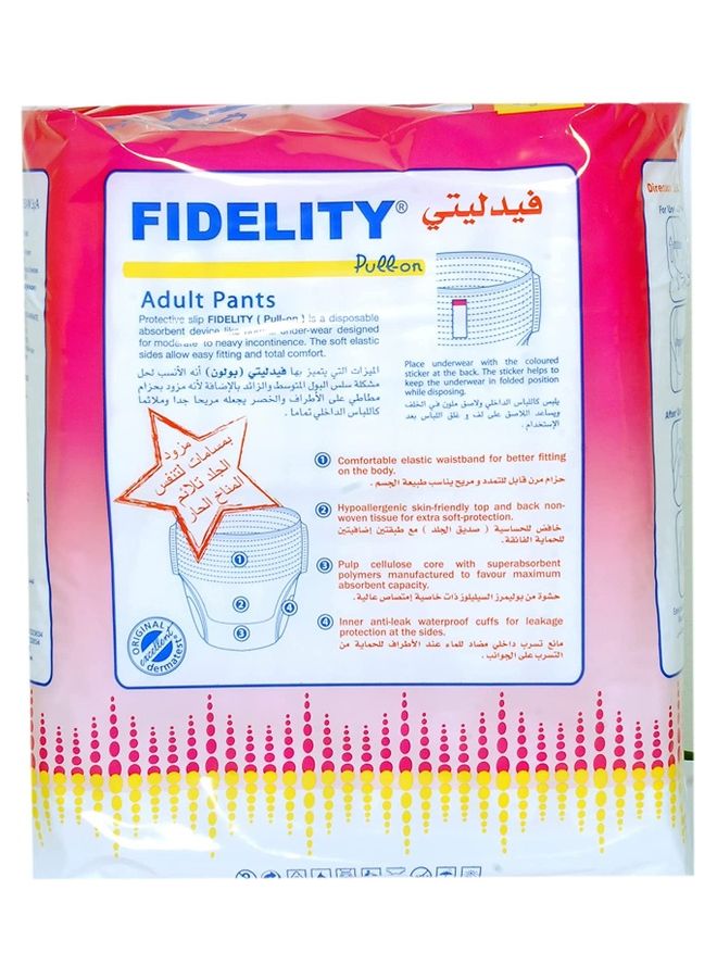 FIDELITY Adult Pull-On Pants, Extra Large - Pack of 10