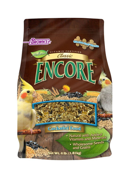 BROWN'S Encore Classic Natural Parrot Food 1.81kg