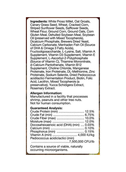 BROWN'S Encore Classic Natural Parrot Food 1.81kg