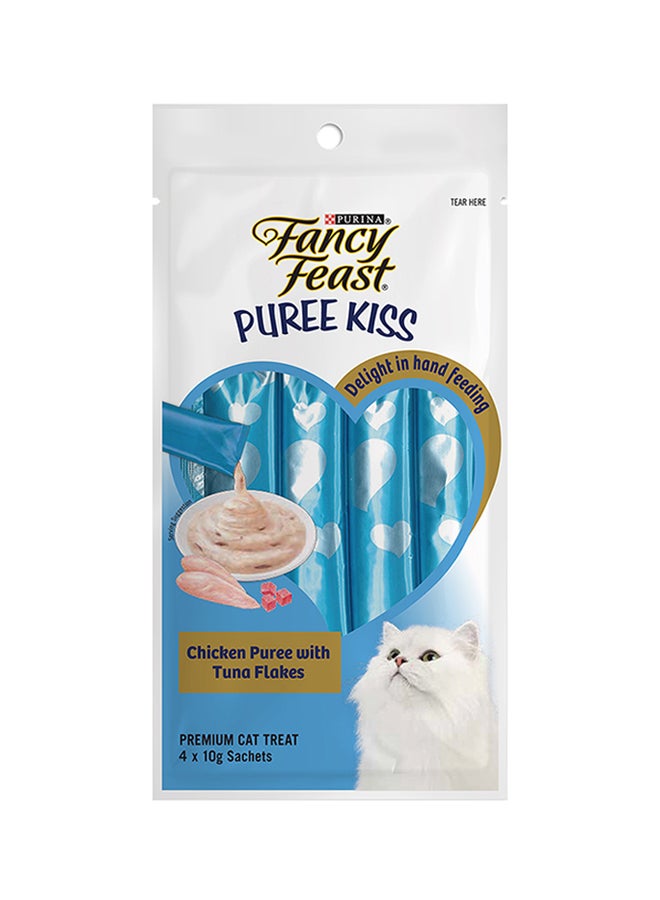 Fancy Feast Puree Kiss Chicken with Tuna Flakes - PURINA