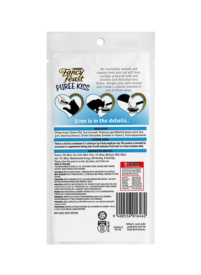 Fancy Feast Puree Kiss Chicken with Tuna Flakes - PURINA