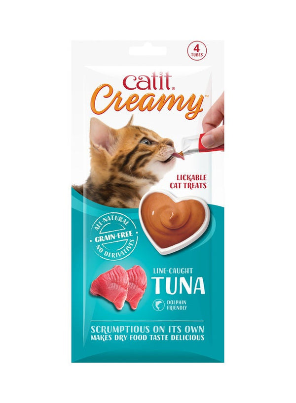Catit Creamy Lickable Cat Treats - Tuna Flavor