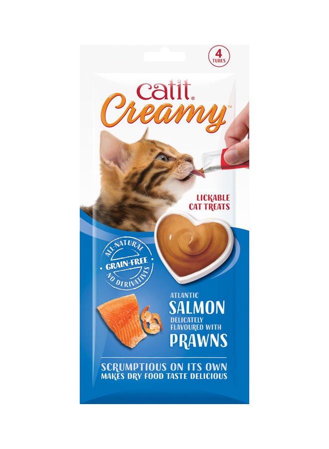 Catit Creamy Cat Treats Salmon Flavor - 4 Tubes